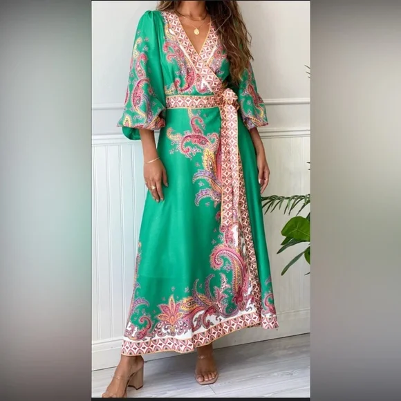 Etro | Dresses | Sz Small Etro Vibrant Green Paisley Wrap Dress | Poshmark Etro | Dresses | Sz Small Etro Vibrant Green Paisley Wrap Dress | Poshmark